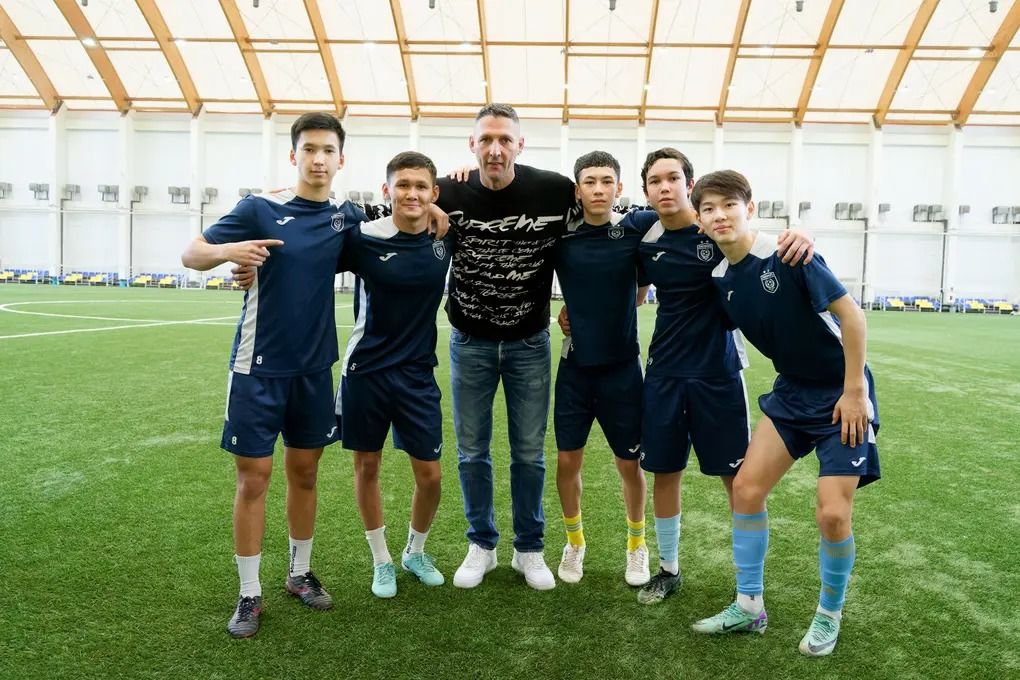 Marco Materazzi Visits Astana Youth Team Training To Share Insights With Young Footballers