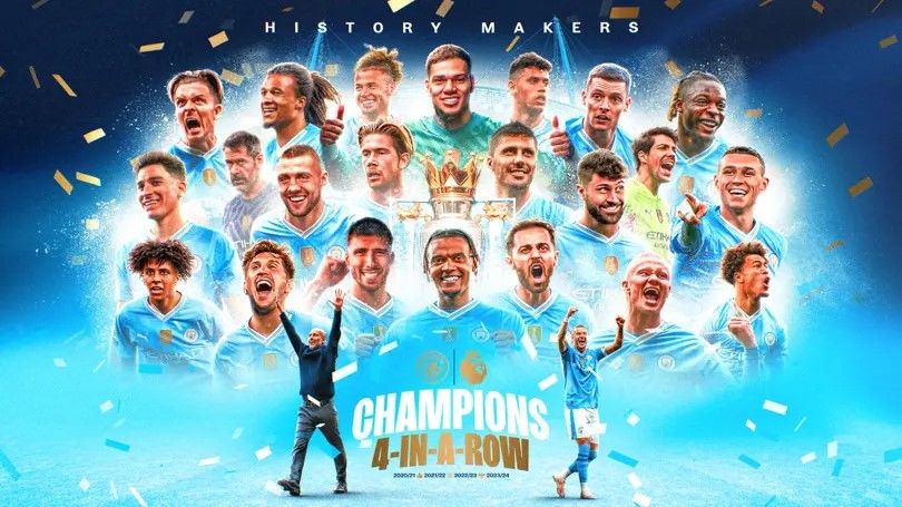 EPL Champions Four In A Row: Manchester City are 2024 English Premier League Champions as Erling Haaland Wins the Golden Boot