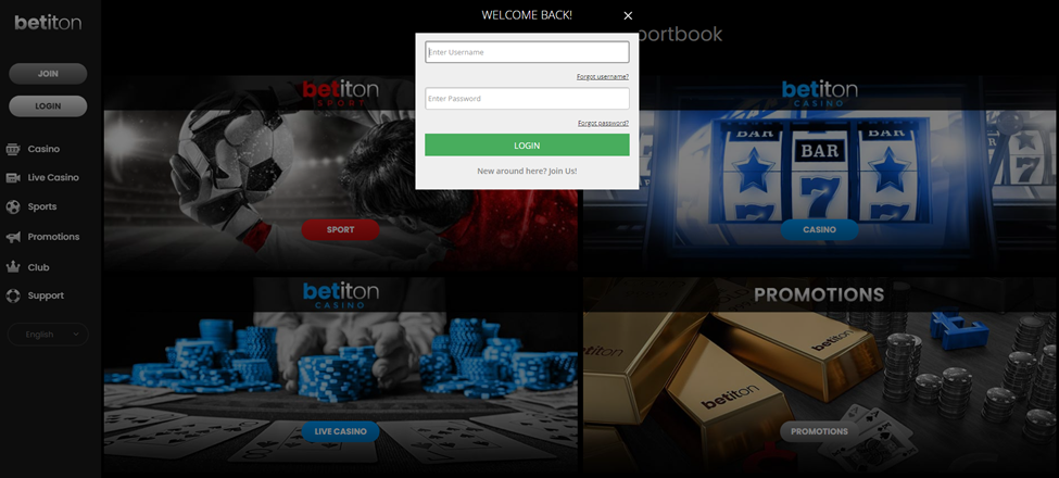 How to Login in Betiton Account
