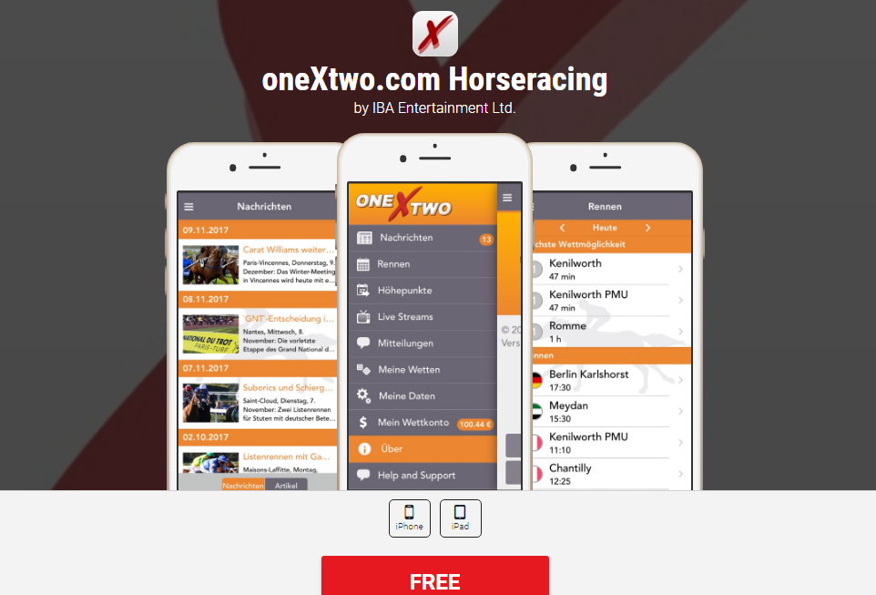 An image of the OnexTwo mobile app download page