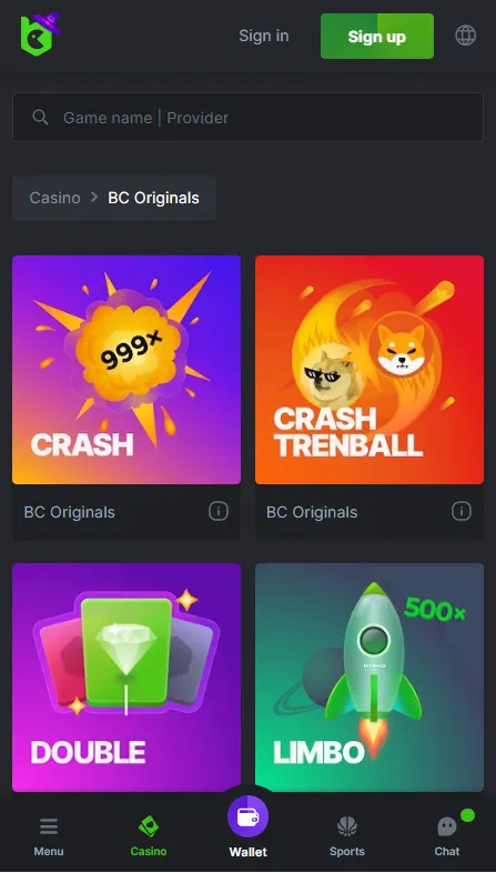 Bc.Game Casino App