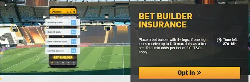 Bet builder promotion for more wins