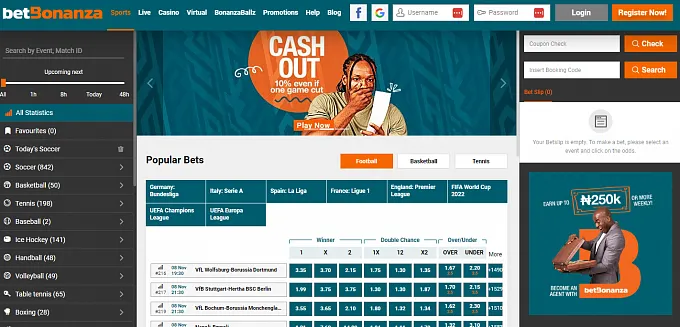 Visit The BetBonanza Homepage