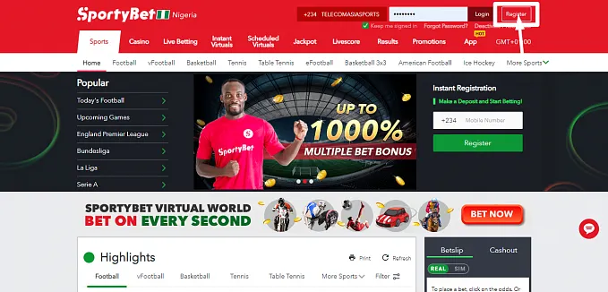 Go To Sportybet Website
