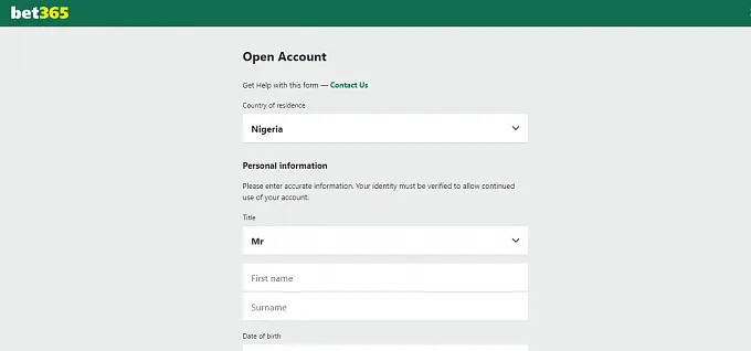 Provide Registration Details