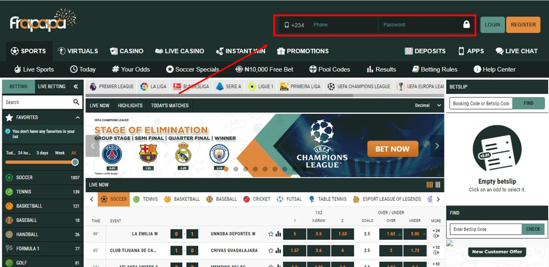 Frapapa Online Sports