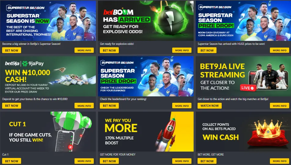 Image of Bet9ja Mobile Lite Bonuses