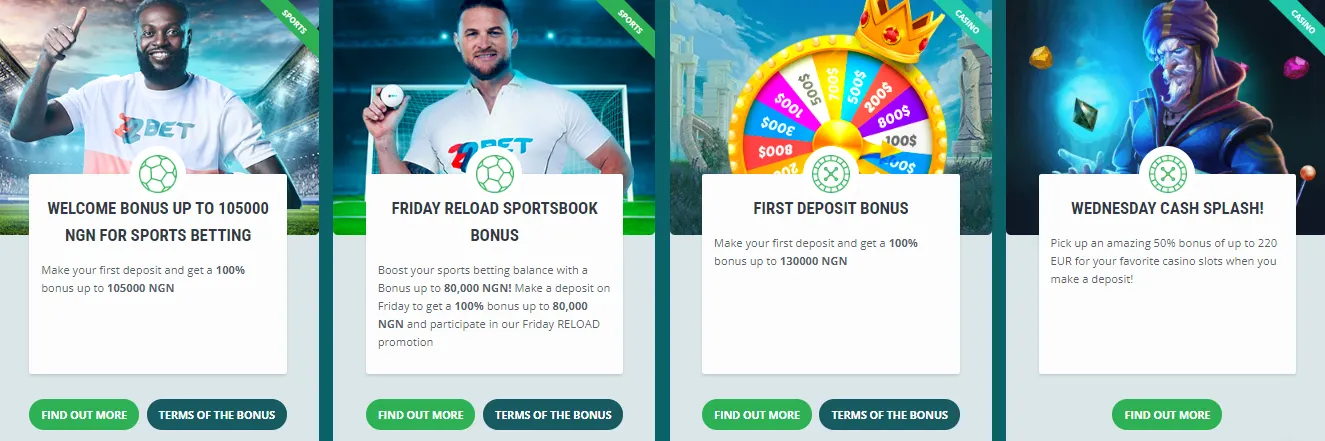 22Bet Nigeria Promotions Offer