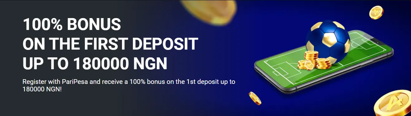 An image of the Paripesa first deposit offer