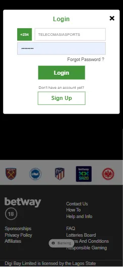 Betway Android app image