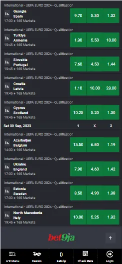 Bet9ja Web Version Image