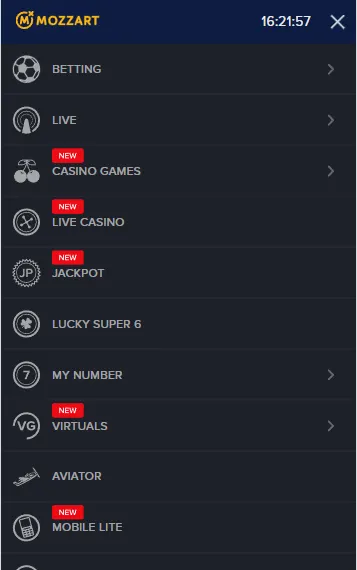 Mozzartbet Android app image
