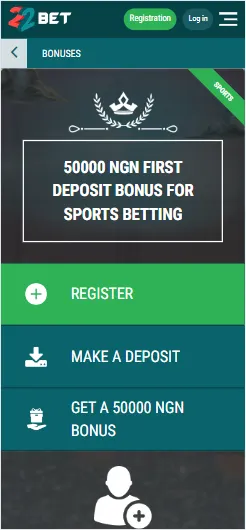 22Bet welcome bonus image