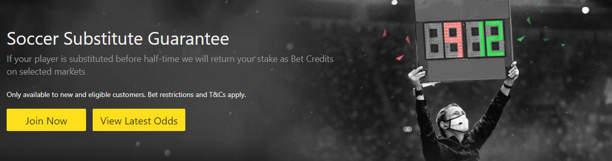 EURO 2020: Bet365 Soccer Substitute Guarantee