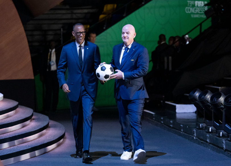 El presidente de Ruanda aseguró que el fútbol ahora es mucho más inclusivo, y alabó el trabajo de Infantino