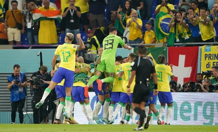 Brazil defeats Switzerland by minimum score in World Cup 2022 match