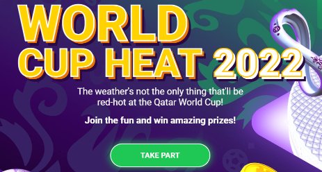 Coinplay World Cup Heat 2022 Bonus up to 15000 USD