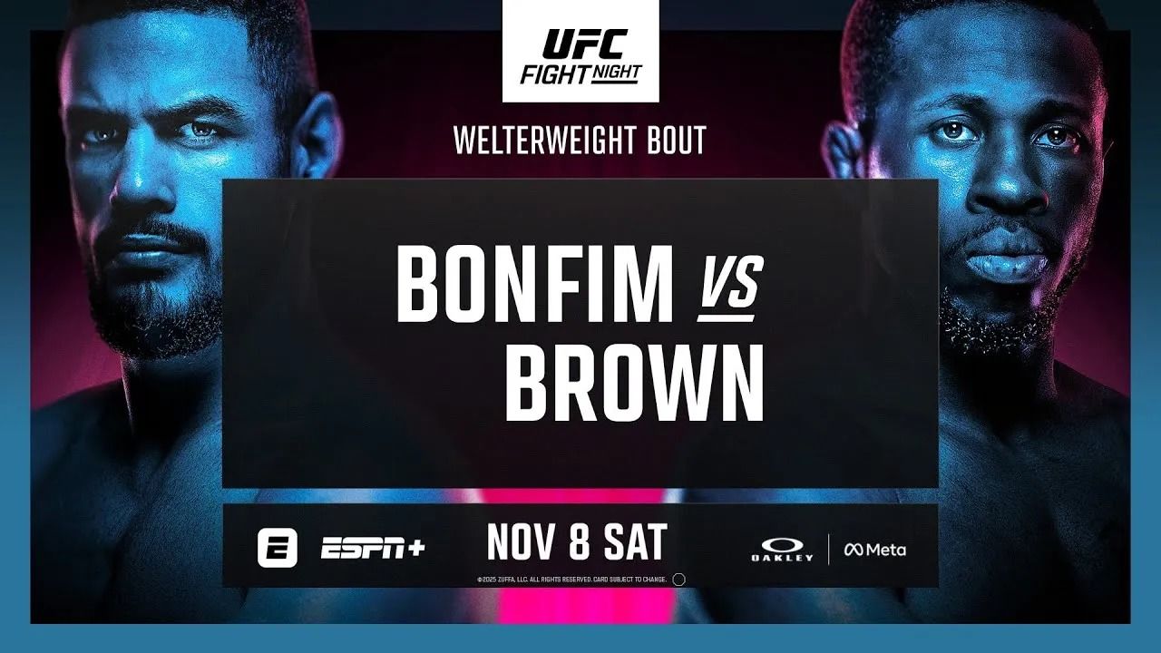 Full Card for UFC Vegas 111: Bonfim vs. Brown