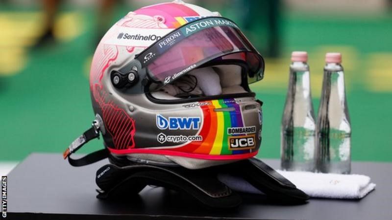 &quot;I wasn't nervous or embarrassed by the rainbow colors&quot;: Vettel