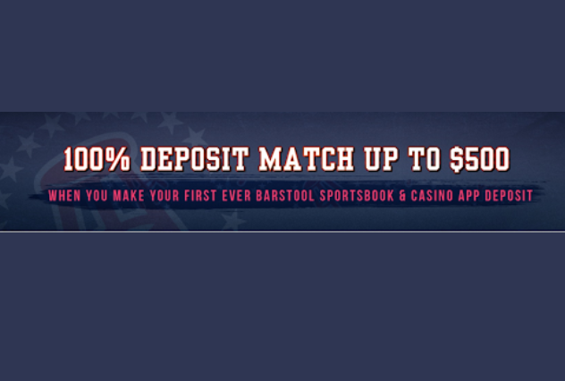 Barstool 100% Deposit Match Up Bonus up to $500