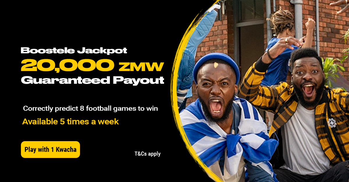 Bwin Boostele Jackpot: Bet on 1 ZMW & Stand a Chance to Win up to 20,000 ZMW Jackpot