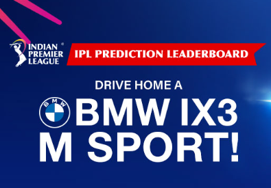 Baji Live IPL Prediction Leaderboard - Win BMW iX3 M Sport!