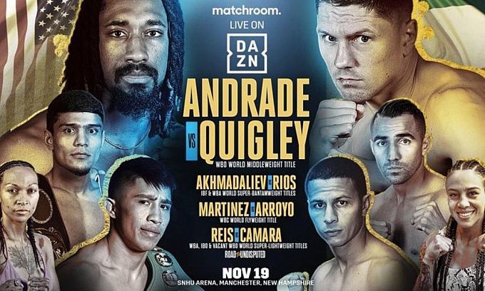 Demetrius Andrade vs. Jason Quigley Pronósticos, Apuestas y cuotas | 20 de noviembre de 2021
