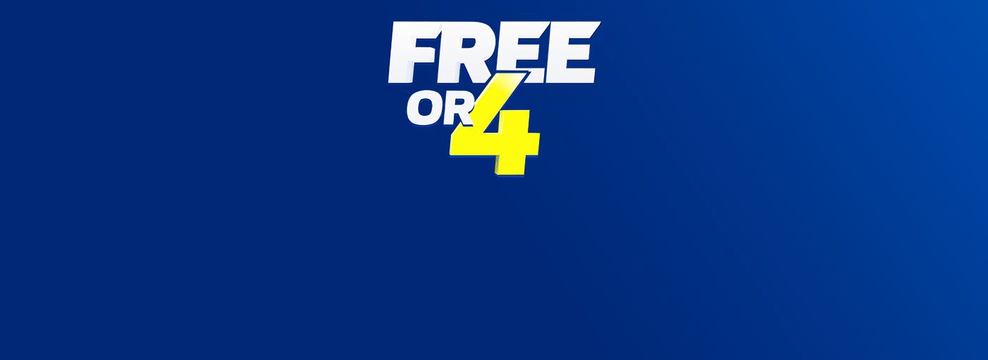 Get free bets and cash prizes in Free or 4 game with William Hill