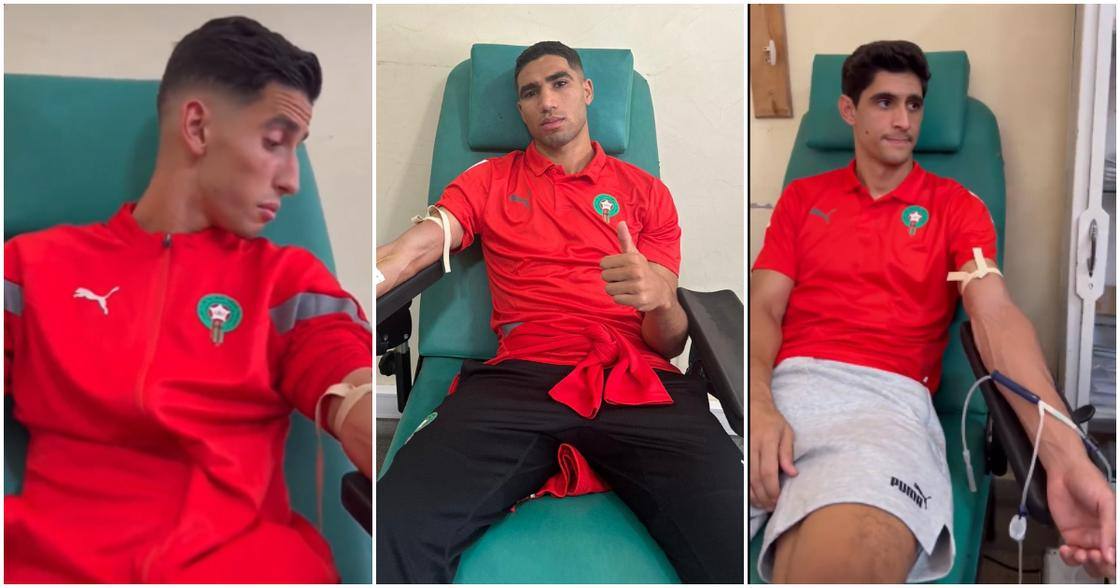 PSG Defender Hakimi Donates Blood For Morocco Earthquake Victims