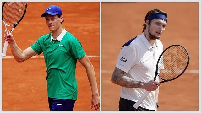 Jannik Sinner vs Alexander Bublik French Open 2025 at Roland Garros