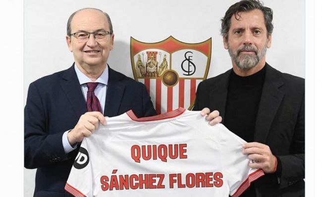 Quique Sánchez Flores, tercer entrenador del Sevilla en la temporada