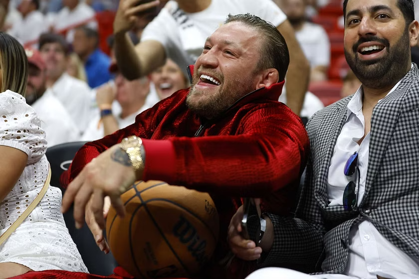 McGregor KOs Miami Heat Basketball Team Mascot