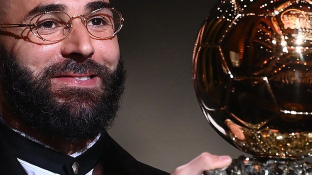 Real Madrid striker Benzema won the Ballon d'Or for the first time in his career