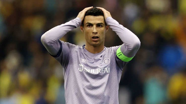 La decepción de Cristiano Ronaldo al quedar eliminado de la Supercopa saudí con el Al-Nassr