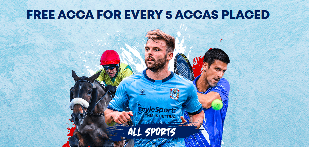  BoyleSports Acca Loyalty Bonus up to 5 EUR