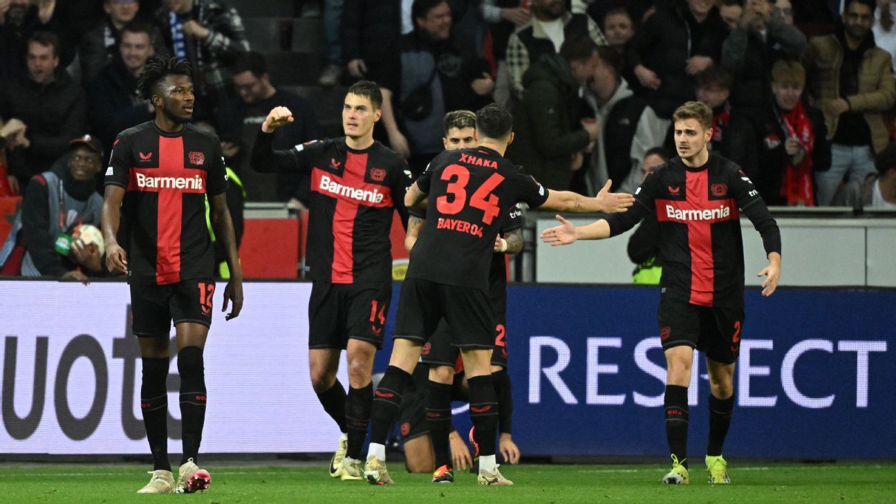 Late Patrik Schick double extends Leverkusen's unbeaten run
