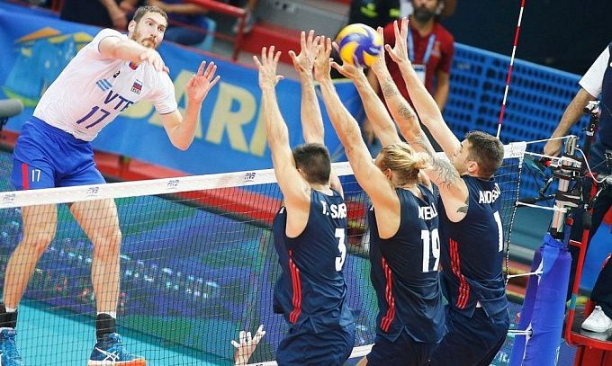 Usa vs russia shop volleyball