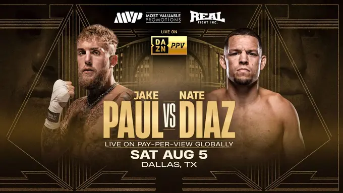 Nate Diaz vs. Jake Paul Fight On August 6: Time Of The Fight, Where To Watch Online