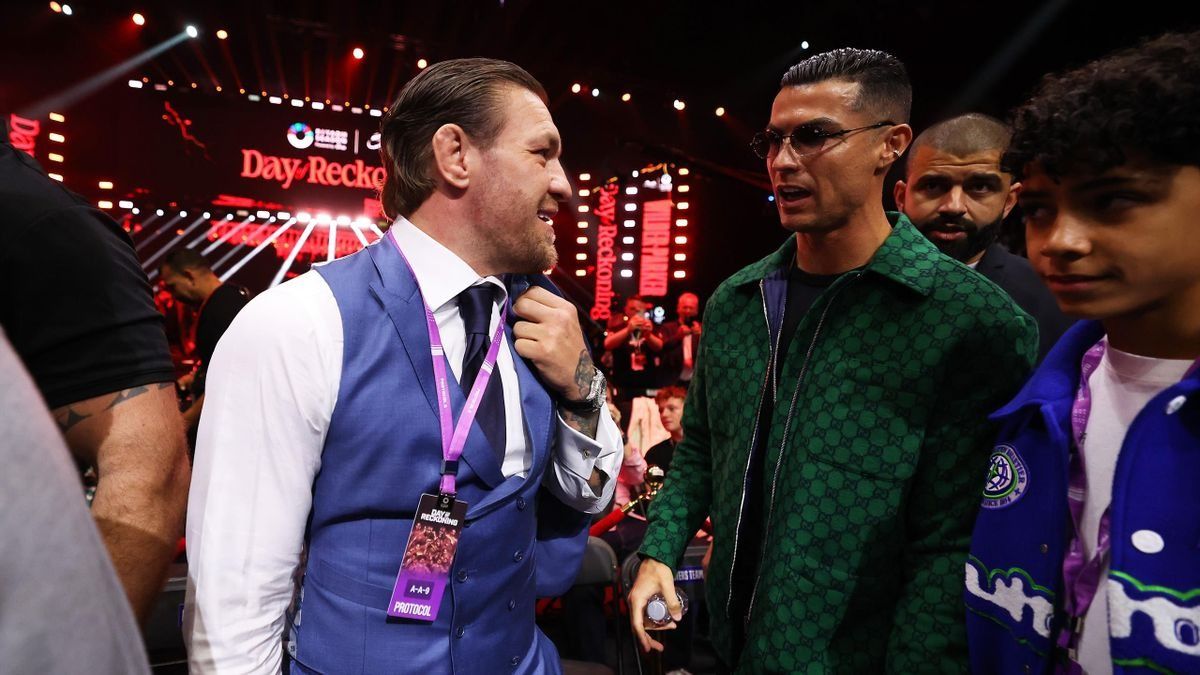 Ronaldo Published Photo With McGregor From Boxing Tournament In Saudi Arabia