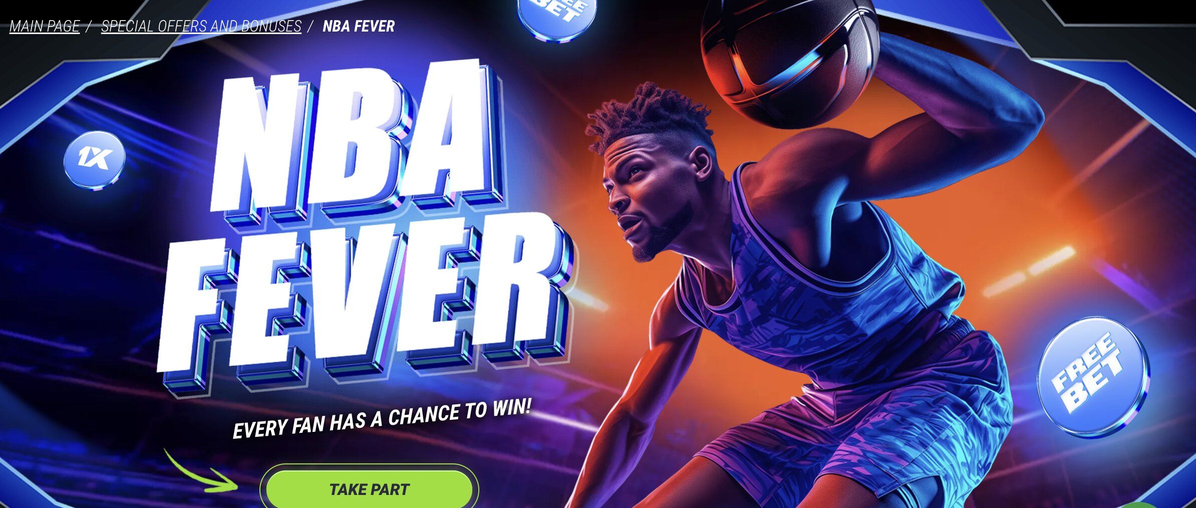 1xBet NBA Fever Promotion: Bet 3 USD & Win Top Prize!