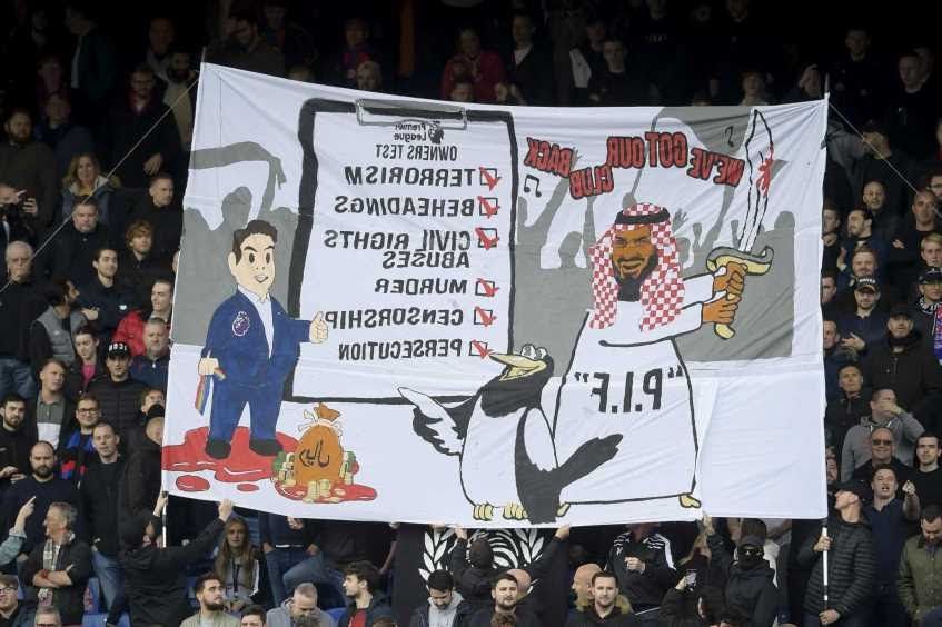 Police to investigate anti-Saudi Arabian banners in Crystal Palace game