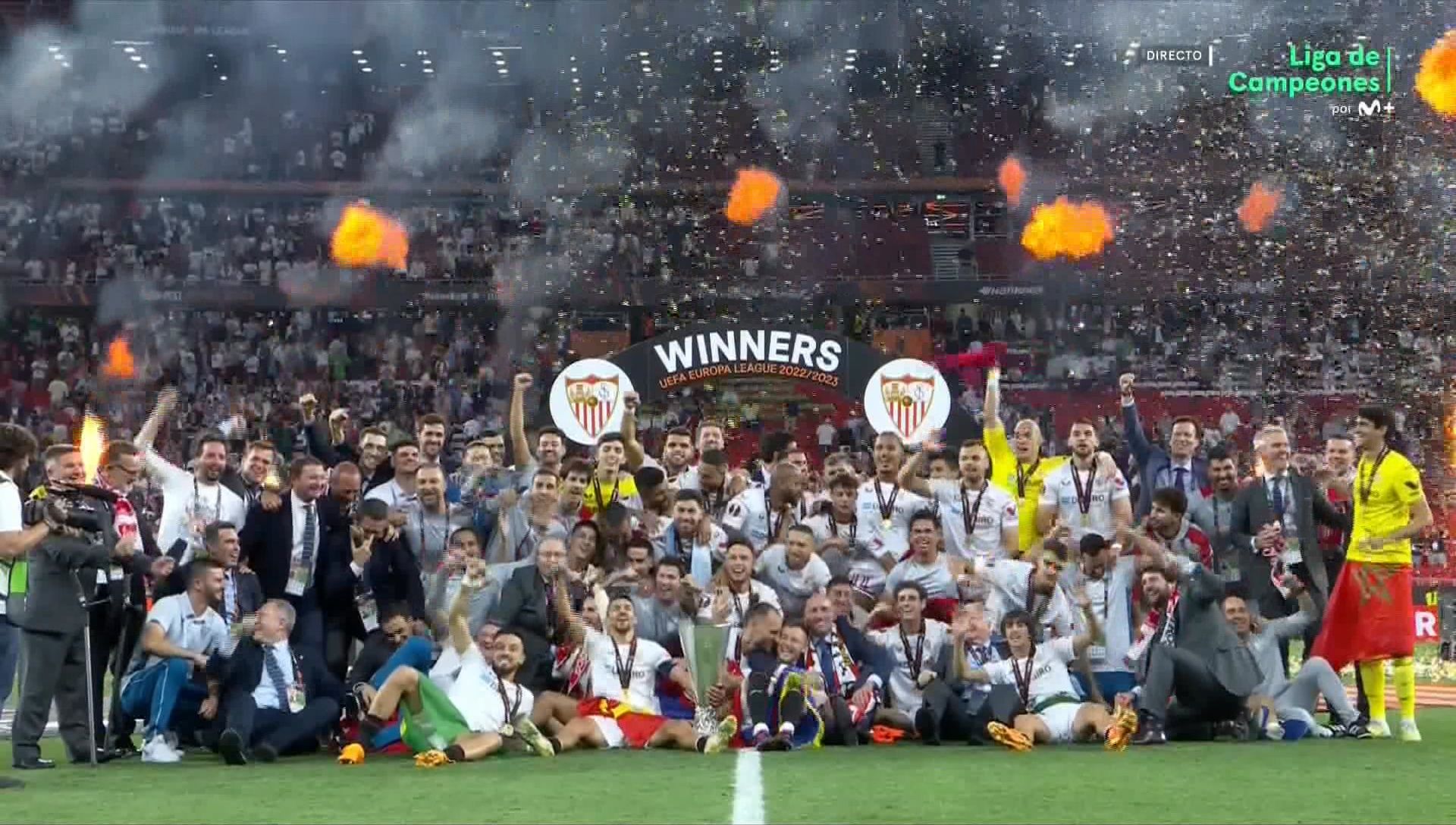 El Sevilla, del abismo en España a la cima de Europa