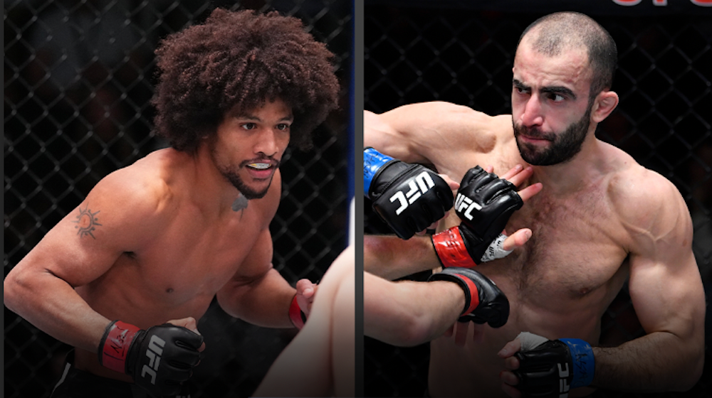 American UFC Caceres Breaks His Arm In First Round Against Georgian Chikadze