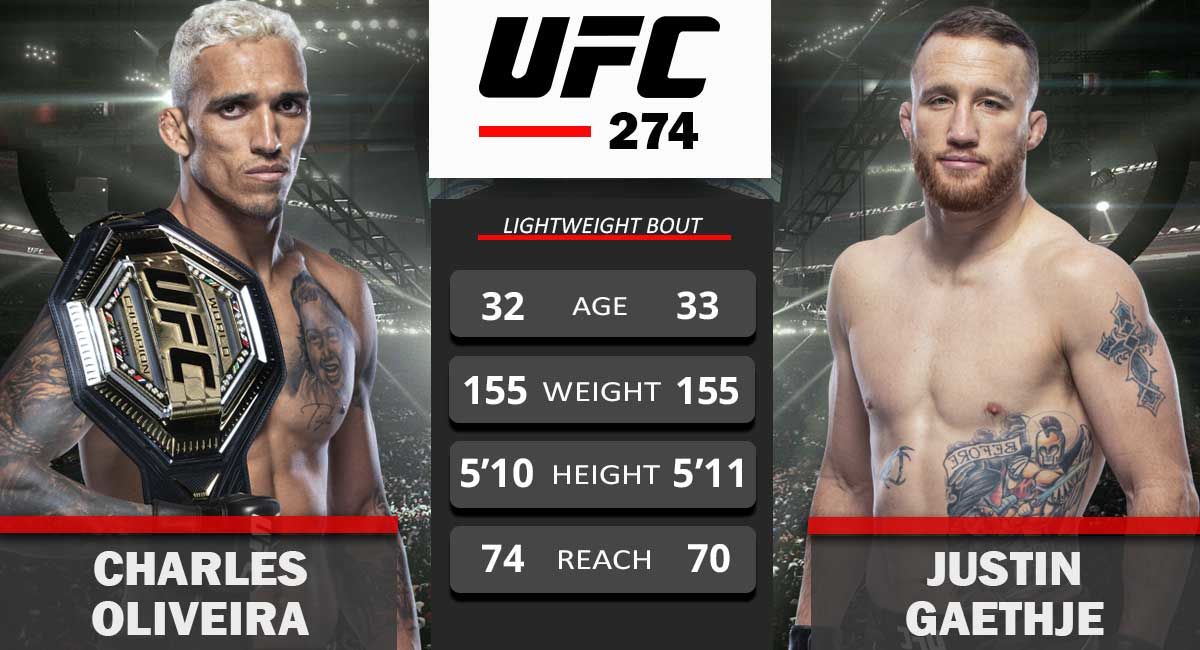 UFC 274 Oliveria VS Gaethje