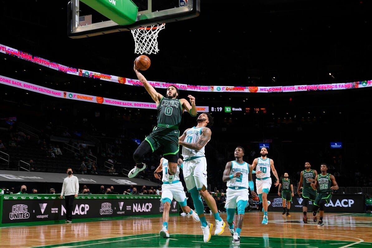NBA: Tatum's big night leads Celtics past Hornets in OT