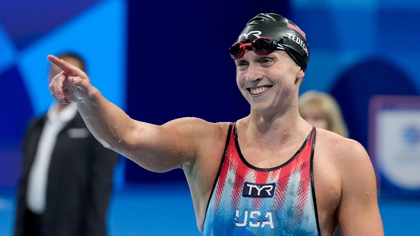 American Ledecky Breaks Own World Record in 800 Meter Swim