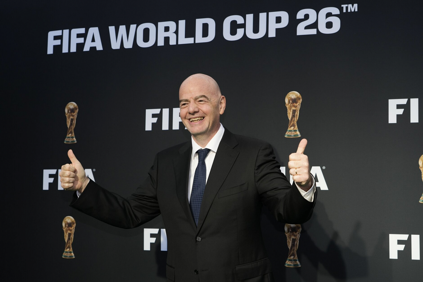 El jefe de la FIFA, Gianni Infantino, presentó el lema oficial de la Copa Mundial de la FIFA 2026