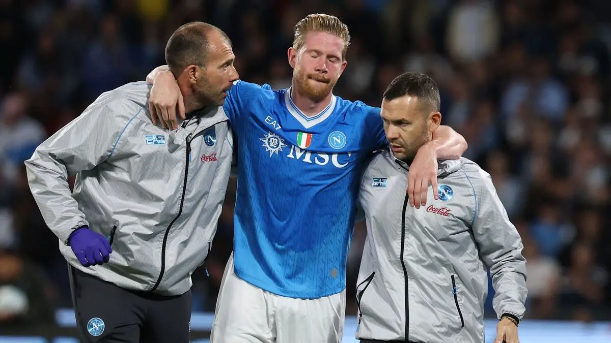 Napoli Announce de Bruyne Diagnosed With Torn Thigh Muscle