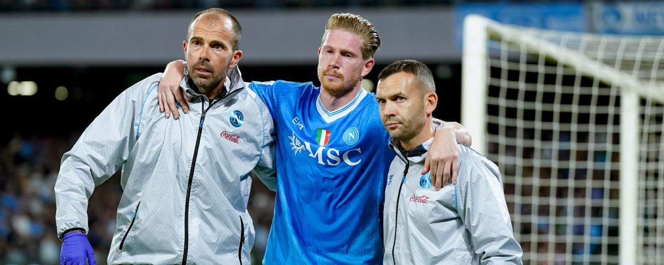 Napoli Confirms Kevin De Bruyne Faces Lengthy Layoff After Hamstring Tear in Win Over Inter Milan