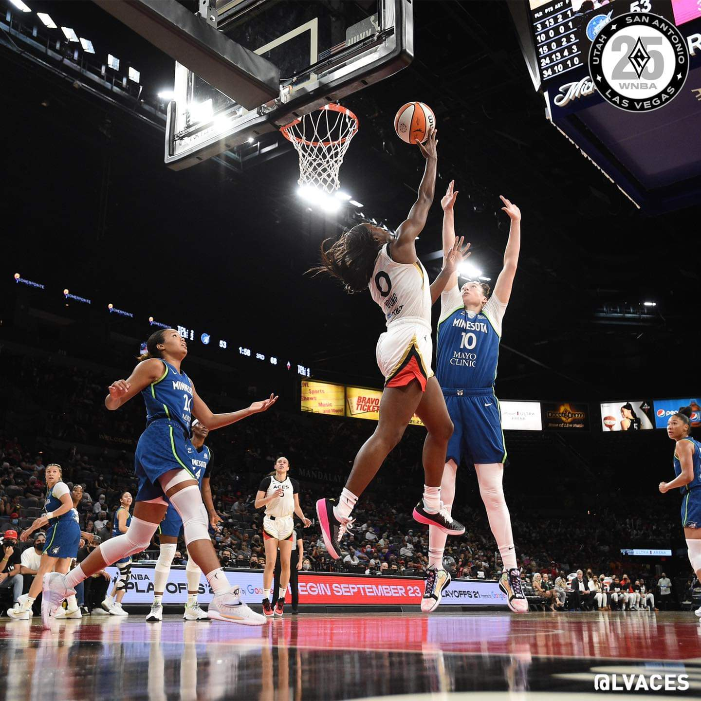 WNBA: Mercury wins tenth in a row, Aces dominates Lynx